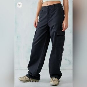 Levi's Black Wide Leg Cargo Pants